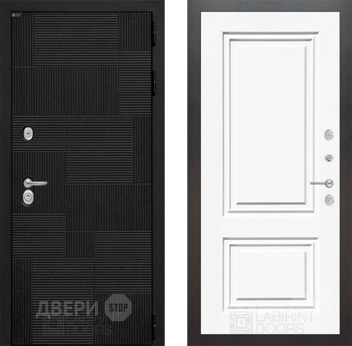 Дверь Лабиринт (LABIRINT) Pazl 26 Белый (RAL-9003) в Дмитрове