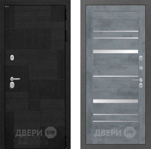 Входная металлическая Дверь Лабиринт (LABIRINT) Pazl 20 Бетон темный в Дмитрове
