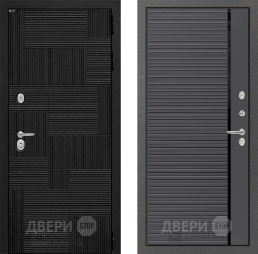 Входная металлическая Дверь Лабиринт (LABIRINT) Pazl 22 Графит софт в Дмитрове