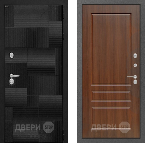 Входная металлическая Дверь Лабиринт (LABIRINT) Pazl 03 Орех бренди в Дмитрове