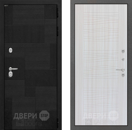 Входная металлическая Дверь Лабиринт (LABIRINT) Pazl 06 Сандал белый в Дмитрове