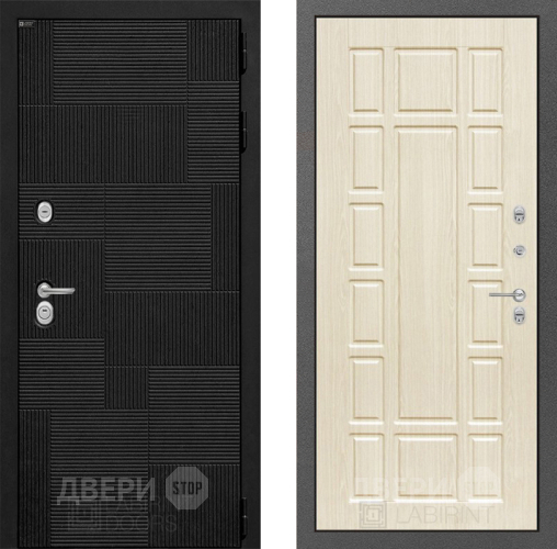 Входная металлическая Дверь Лабиринт (LABIRINT) Pazl 12 Беленый дуб в Дмитрове