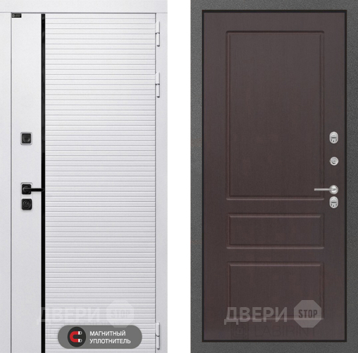 Входная металлическая Дверь Лабиринт (LABIRINT) Royal 03 Орех премиум в Дмитрове