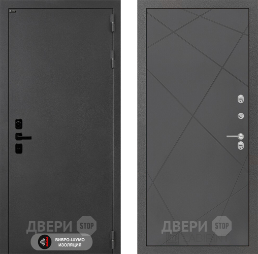 Дверь Лабиринт (LABIRINT) Acustic 24 Графит софт в Дмитрове
