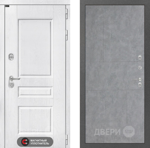 Входная металлическая Дверь Лабиринт (LABIRINT) Versal 21 Бетон светлый в Дмитрове