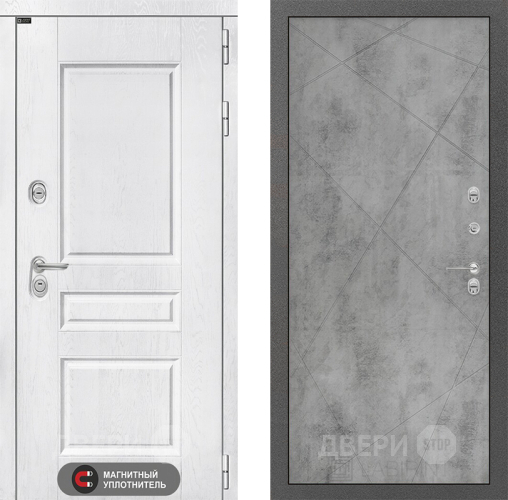Входная металлическая Дверь Лабиринт (LABIRINT) Versal 24 Бетон светлый в Дмитрове