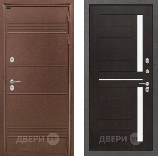 Входная металлическая Дверь Лабиринт (LABIRINT) Термо Лайт 02 Венге в Дмитрове