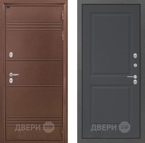 Дверь Лабиринт (LABIRINT) Термо Лайт 11 Графит софт в Дмитрове