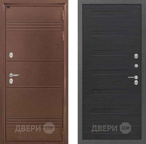 Входная металлическая Дверь Лабиринт (LABIRINT) Термо Лайт 14 Эковенге поперечный в Дмитрове