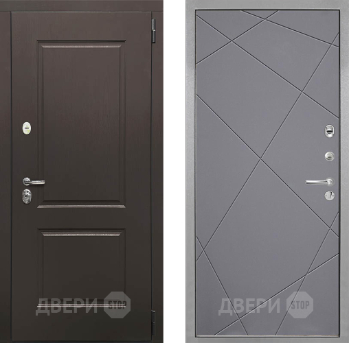 Входная металлическая Дверь Интекрон (INTECRON) Кампо Лучи-М Графит софт в Дмитрове