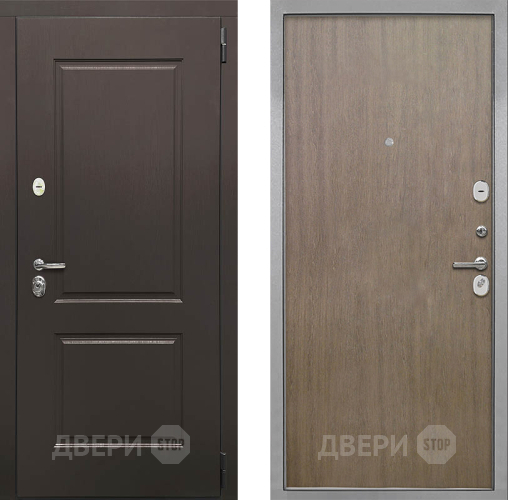 Входная металлическая Дверь Интекрон (INTECRON) Кампо Гладкая шпон Венге коричневый в Дмитрове