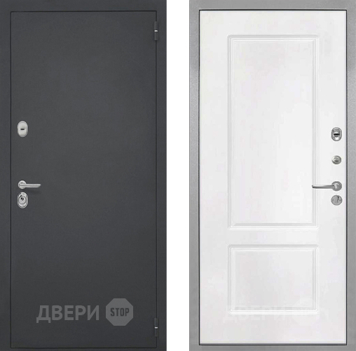 Входная металлическая Дверь Интекрон (INTECRON) Гектор КВ-2 Белый матовый в Дмитрове