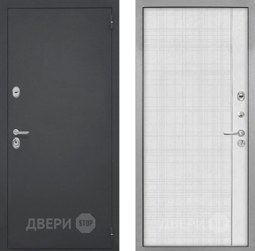 Входная металлическая Дверь Интекрон (INTECRON) Гектор В-07 с молдингом Лофт белый в Дмитрове