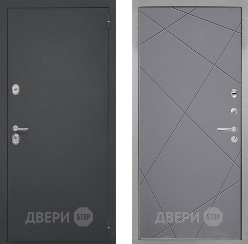 Входная металлическая Дверь Интекрон (INTECRON) Гектор Лучи-М Графит софт в Дмитрове