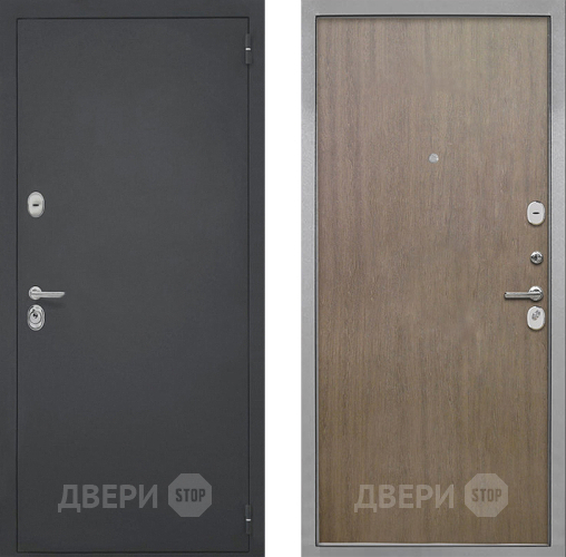 Входная металлическая Дверь Интекрон (INTECRON) Гектор Гладкая шпон Венге коричневый в Дмитрове