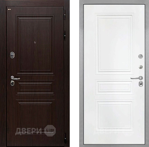 Дверь Интекрон (INTECRON) Брайтон Тиковое Дерево ФЛ-243 Белый матовый в Дмитрове