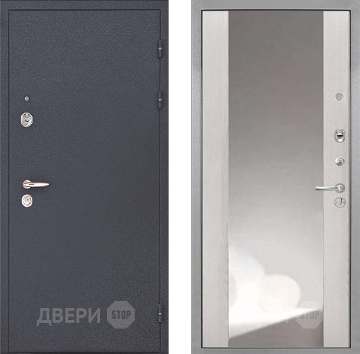 Входная металлическая Дверь Интекрон (INTECRON) Колизей ФЛЗ-516 Зеркало Сосна белая в Дмитрове