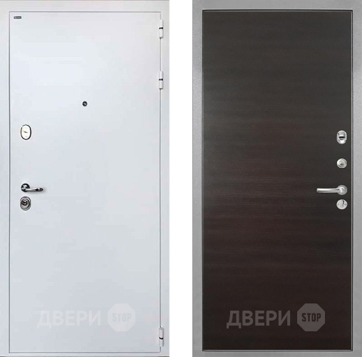 Входная металлическая Дверь Интекрон (INTECRON) Колизей White Гладкая Эковенге поперечный в Дмитрове