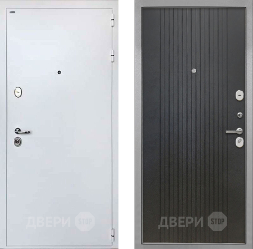 Дверь Интекрон (INTECRON) Колизей White ФЛ-295 Лофт черный в Дмитрове