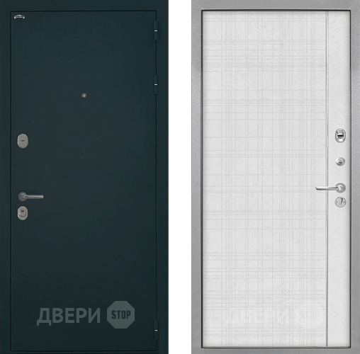Входная металлическая Дверь Интекрон (INTECRON) Греция В-07 с молдингом Лофт белый в Дмитрове