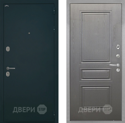 Входная металлическая Дверь Интекрон (INTECRON) Греция ФЛ-243 Графит вуд дуб в Дмитрове