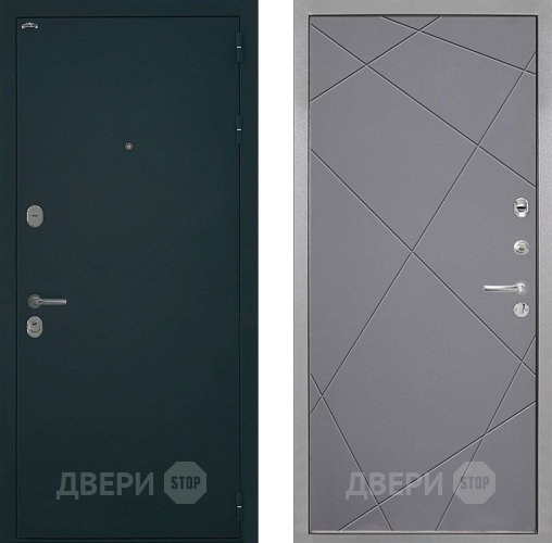 Входная металлическая Дверь Интекрон (INTECRON) Греция Лучи-М Графит софт в Дмитрове