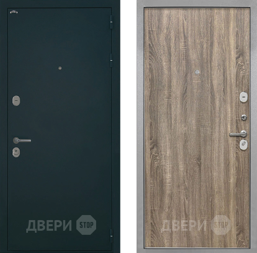 Входная металлическая Дверь Интекрон (INTECRON) Греция Гладкая Дуб турин в Дмитрове