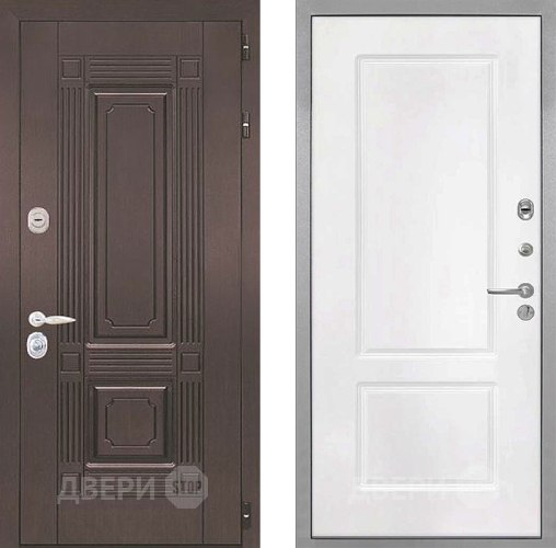 Входная металлическая Дверь Интекрон (INTECRON) Италия КВ-2 Белый матовый в Дмитрове