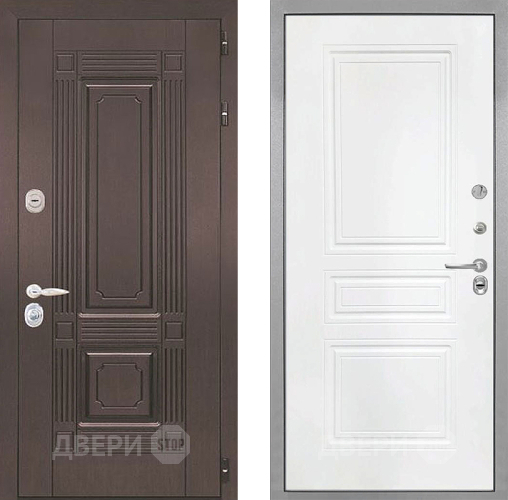 Входная металлическая Дверь Интекрон (INTECRON) Италия ФЛ-243 Белый матовый в Дмитрове