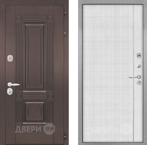 Входная металлическая Дверь Интекрон (INTECRON) Италия В-07 с молдингом Лофт белый в Дмитрове
