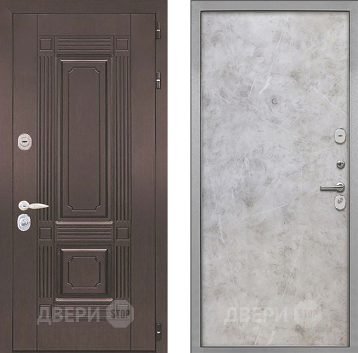 Входная металлическая Дверь Интекрон (INTECRON) Италия Гладкая Мрамор светлый в Дмитрове