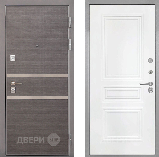 Входная металлическая Дверь Интекрон (INTECRON) Неаполь ФЛ-243 Белый матовый в Дмитрове