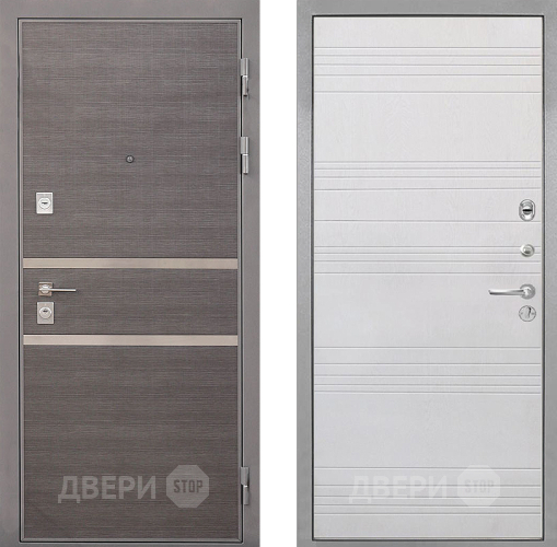 Входная металлическая Дверь Интекрон (INTECRON) Неаполь ФЛ-316 Белый ясень в Дмитрове