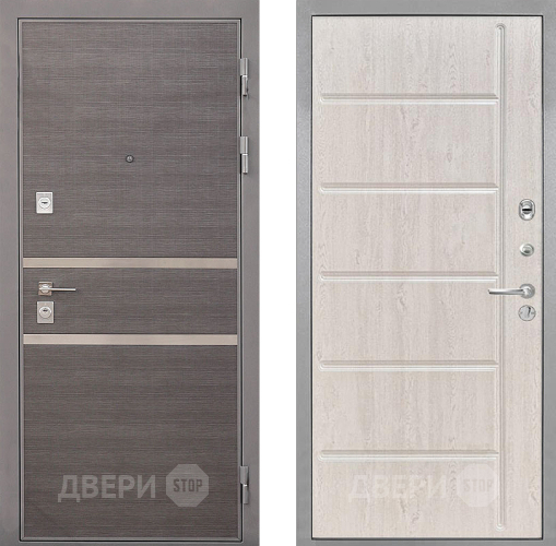 Входная металлическая Дверь Интекрон (INTECRON) Неаполь ФЛ-102 Сосна белая в Дмитрове