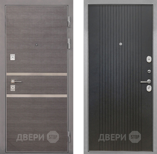 Входная металлическая Дверь Интекрон (INTECRON) Неаполь ФЛ-295 Лофт черный в Дмитрове