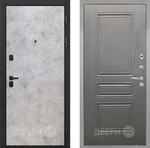 Входная металлическая Дверь Интекрон (INTECRON) Профит Black Мрамор Светлый ФЛ-243 Графит вуд дуб в Дмитрове
