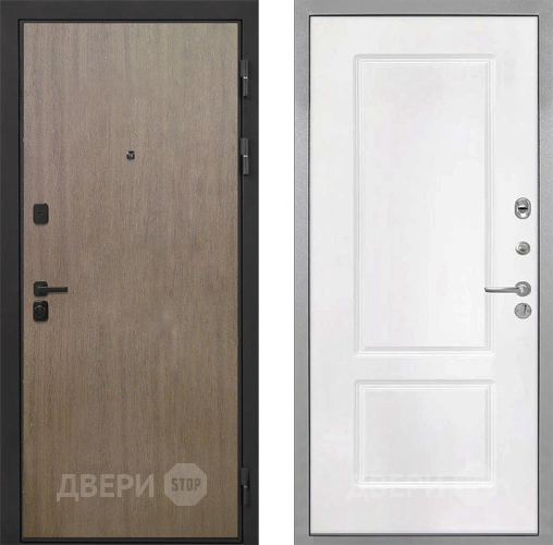 Дверь Интекрон (INTECRON) Профит Black Венге Коричневый КВ-2 Белый матовый в Дмитрове