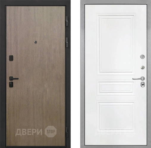 Дверь Интекрон (INTECRON) Профит Black Венге Коричневый ФЛ-243 Белый матовый в Дмитрове