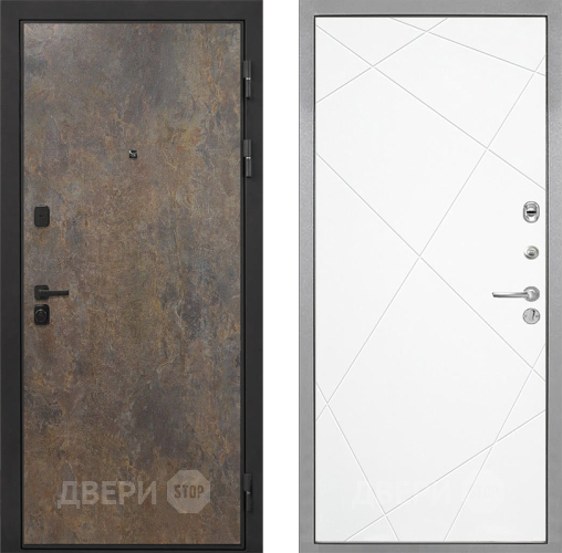 Входная металлическая Дверь Интекрон (INTECRON) Профит Black Гранж Лучи-М Софт милк в Дмитрове
