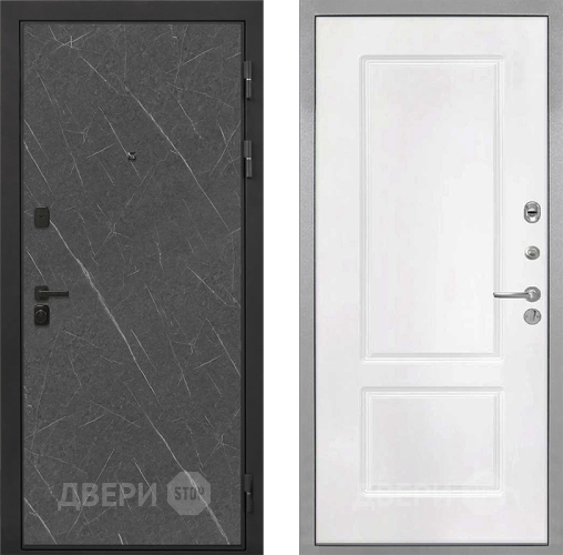 Дверь Интекрон (INTECRON) Профит Black Гранит Лава Оникс КВ-2 Белый матовый в Дмитрове