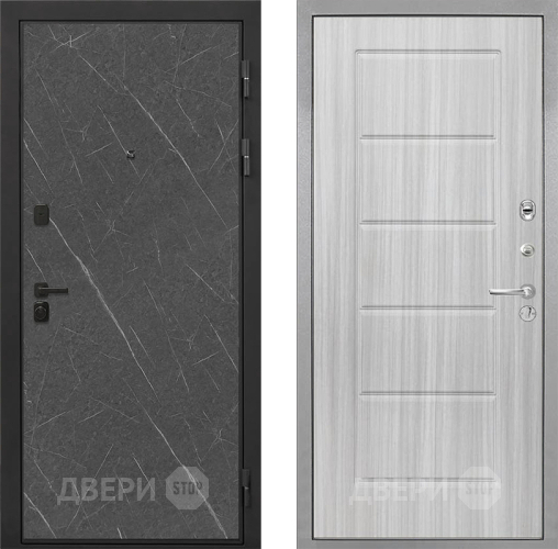 Входная металлическая Дверь Интекрон (INTECRON) Профит Black Гранит Лава Оникс ФЛ-39 Сандал белый в Дмитрове