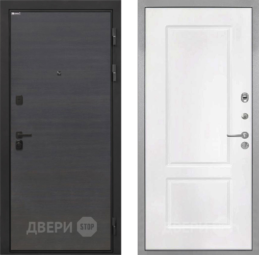 Дверь Интекрон (INTECRON) Профит Black Эковенге КВ-2 Белый матовый в Дмитрове