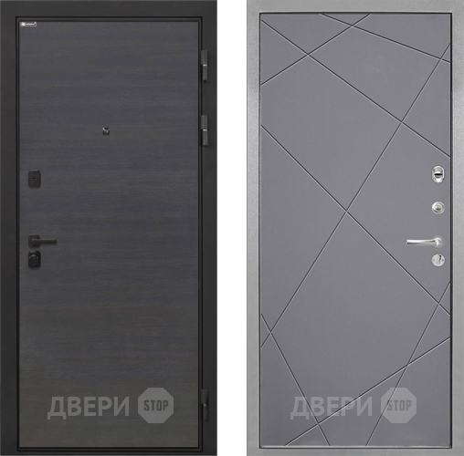 Входная металлическая Дверь Интекрон (INTECRON) Профит Black Эковенге Лучи-М Графит софт в Дмитрове