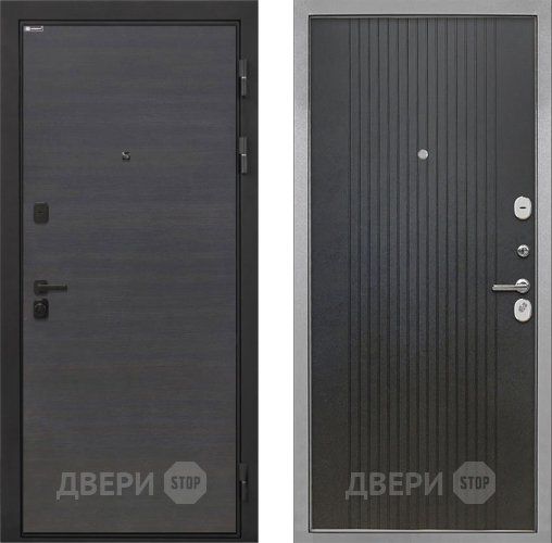Входная металлическая Дверь Интекрон (INTECRON) Профит Black Эковенге ФЛ-295 Лофт черный в Дмитрове