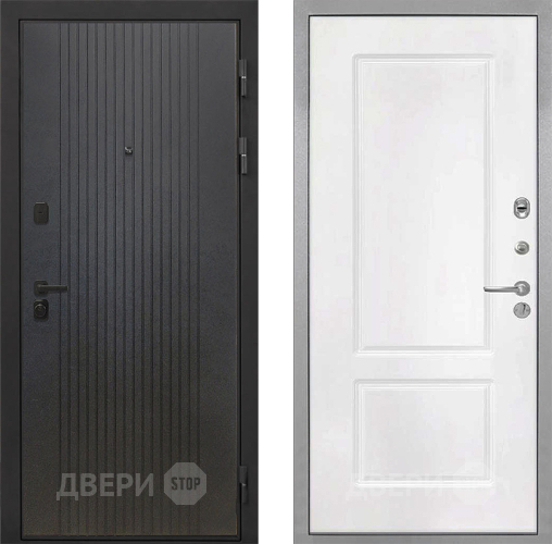 Входная металлическая Дверь Интекрон (INTECRON) Профит Black ФЛ-295 КВ-2 Белый матовый в Дмитрове