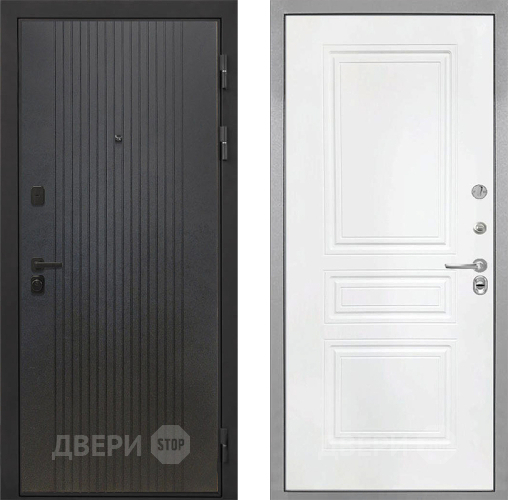 Входная металлическая Дверь Интекрон (INTECRON) Профит Black ФЛ-295 ФЛ-243 Белый матовый в Дмитрове