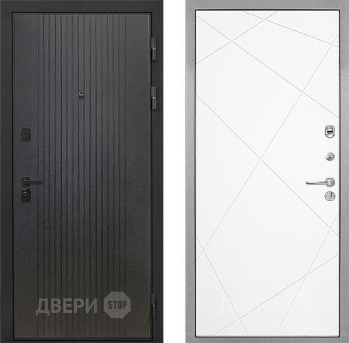 Входная металлическая Дверь Интекрон (INTECRON) Профит Black ФЛ-295 Лучи-М Софт милк в Дмитрове