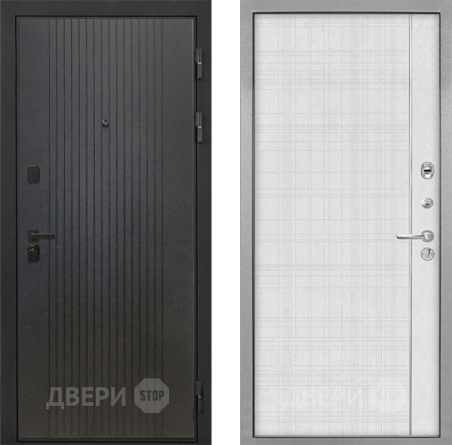 Дверь Интекрон (INTECRON) Профит Black ФЛ-295 В-07 с молдингом Лофт белый в Дмитрове