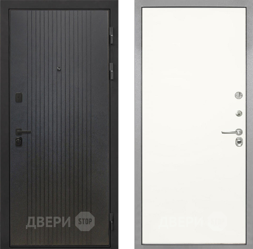 Входная металлическая Дверь Интекрон (INTECRON) Профит Black ФЛ-295 Гладкая Слоновая кость в Дмитрове