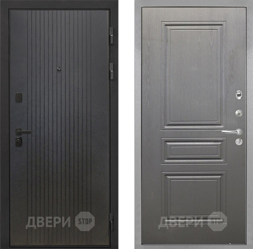 Входная металлическая Дверь Интекрон (INTECRON) Профит Black ФЛ-295 ФЛ-243 Графит вуд дуб в Дмитрове